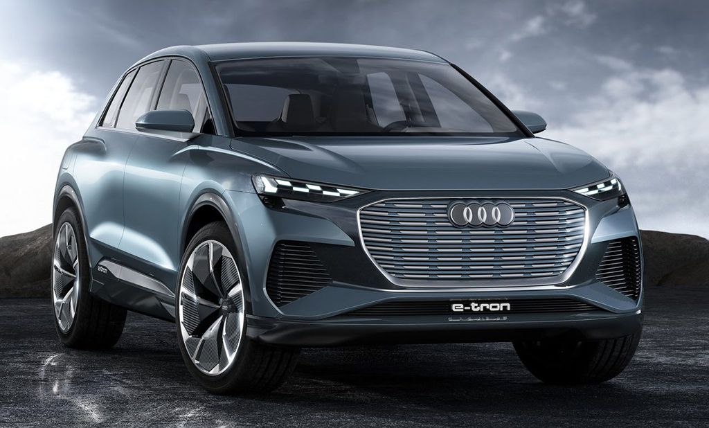 Электрический кроссовер Audi Q4 e-tron concept 2019 года