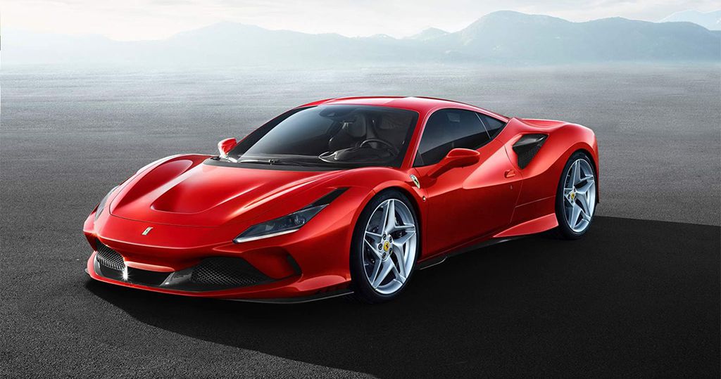 итальянский спорткар Ferrari F8 Tributo 2019 2020 модельного года