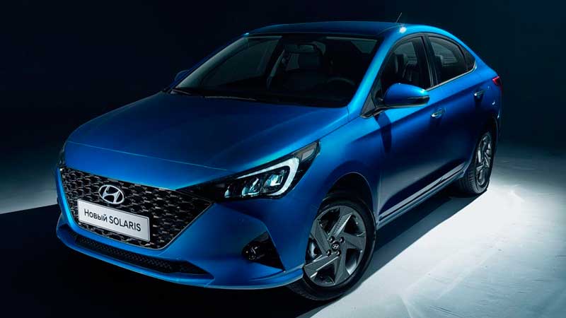 Обновленный седан Hyundai Solaris 2020 для России
