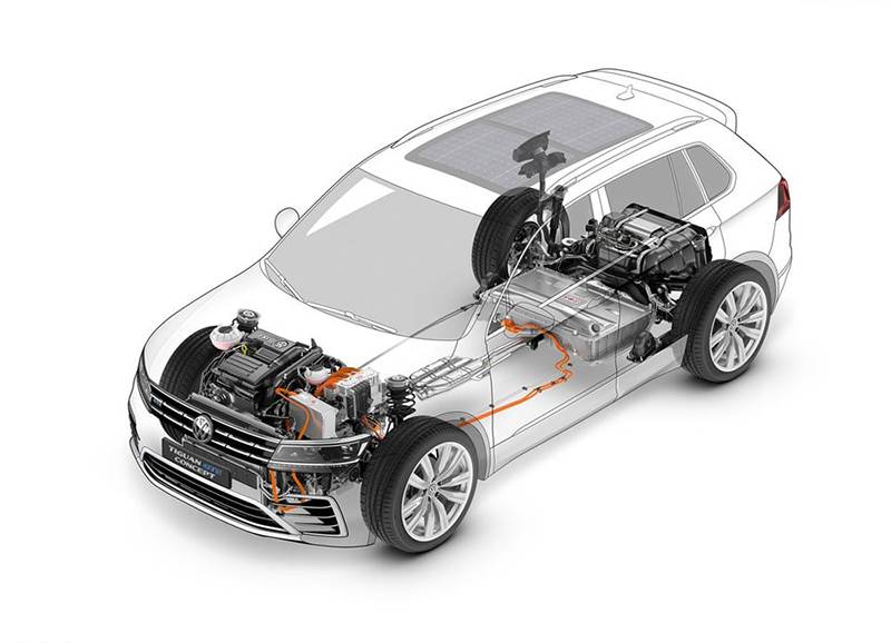 Тележка Volkswagen Tiguan GTE Concept 2015-2016 модельного года