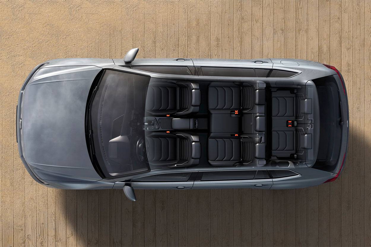 фото Volkswagen Tiguan Allspace 2017-2018 года виз сверху
