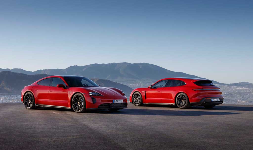 Электрические седан и универсал Porsche Taycan GTS и Sport Turismo