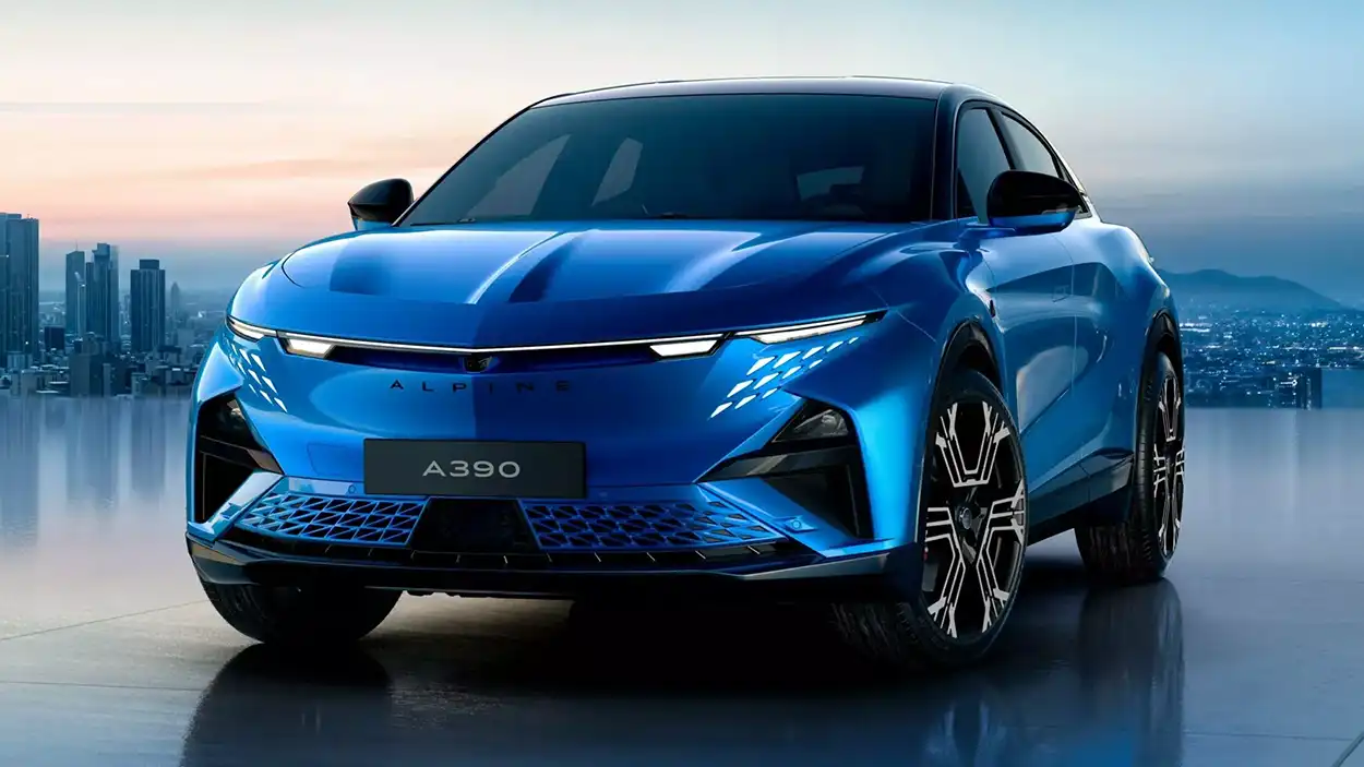 Alpine A390 EV вид спереди
