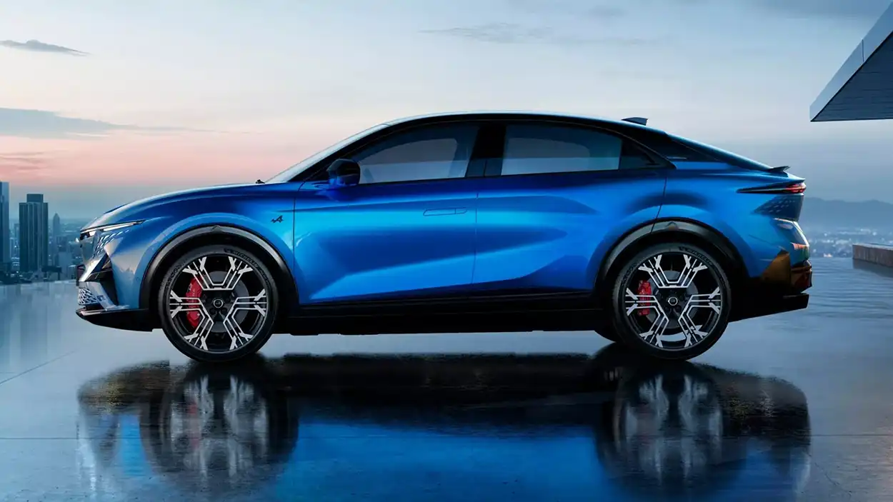 Alpine A390 EV вид сбоку