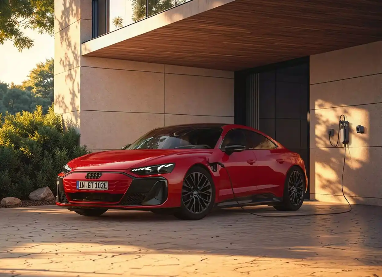 Audi E-Tron GT Quattro вид спереди