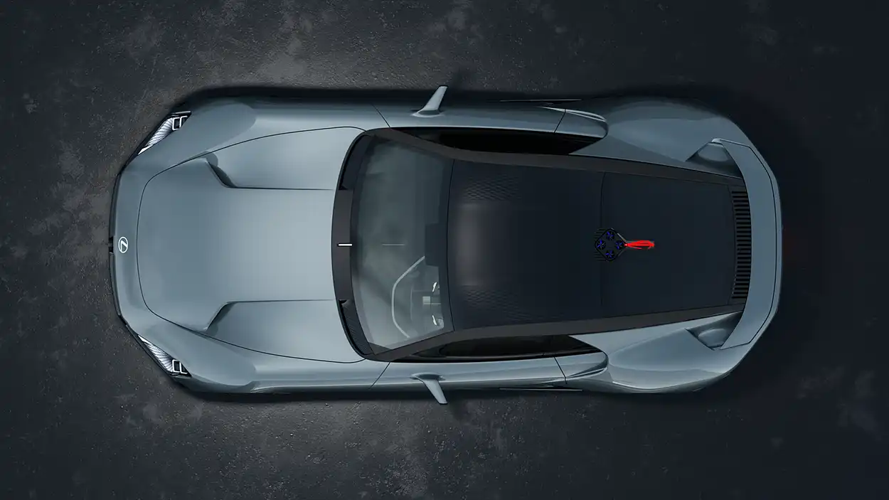 Lexus Sport Concept 2025 вид свкрху