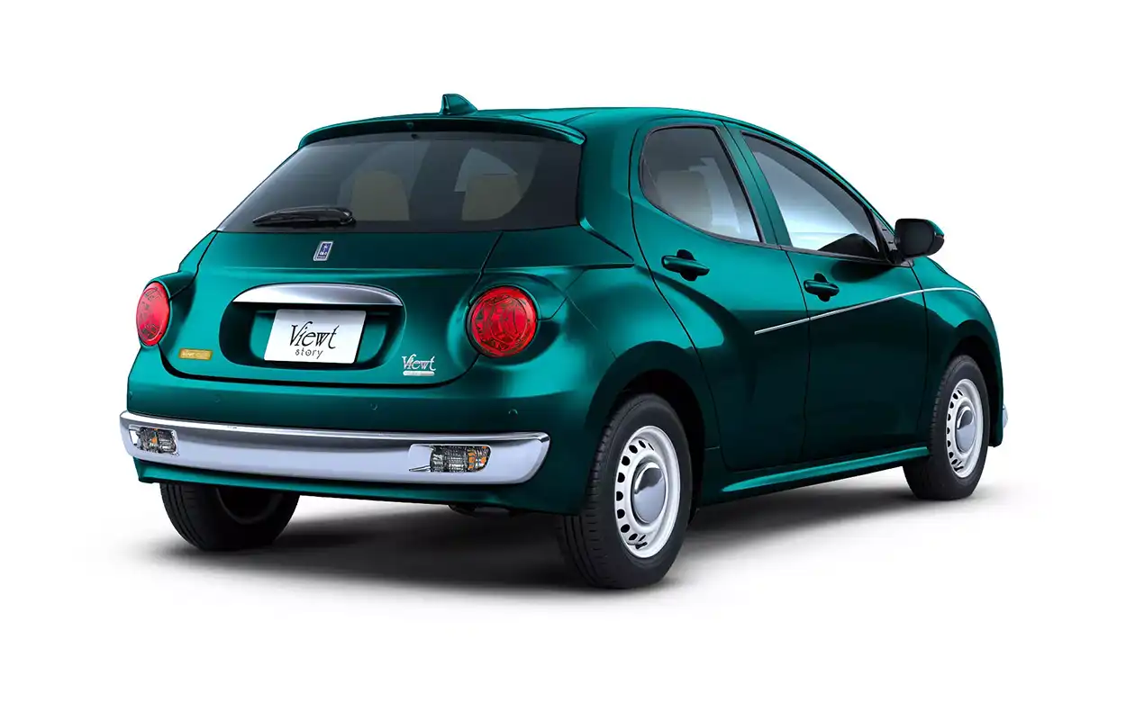 Зеленый Mitsuoka Viewt Royal Edition вид сзади