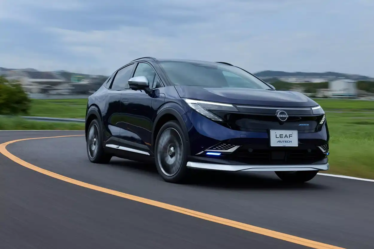 Nissan Leaf Autech 2026 увид спереди