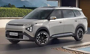 Kia Carens Clavis 2026 вид спереди