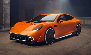 Концепт Mercedes-Benz AMG GT XX 2025 вид спереди