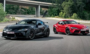 Toyota GR Supra A90 Final Edition и облегченный EVO вид спереди
