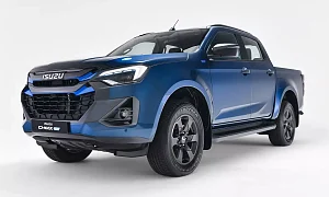 Юлектрический пикап Isuzu D-Max 2026 вид спереди