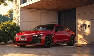 Audi E-Tron GT Quattro вид спереди